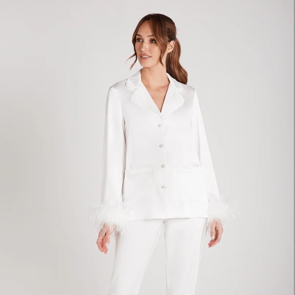 NADINE MERABI Darcie White Pajamas